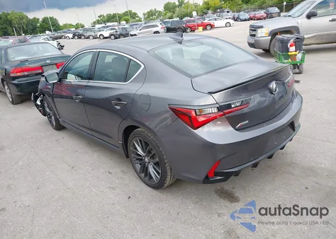 2022 Acura Ilx Premium A-Spec Packages/Technology A-Spec Packages from USA, damaged, VIN 19UDE2F87NA001709